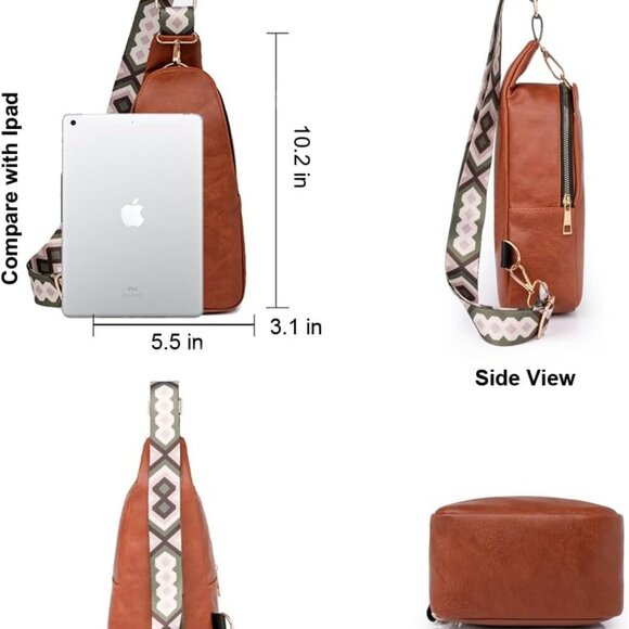 Sling Bag Crossbody Purse, Crossbody Fanny Pack for Trendy Women - Picture 6 of 7